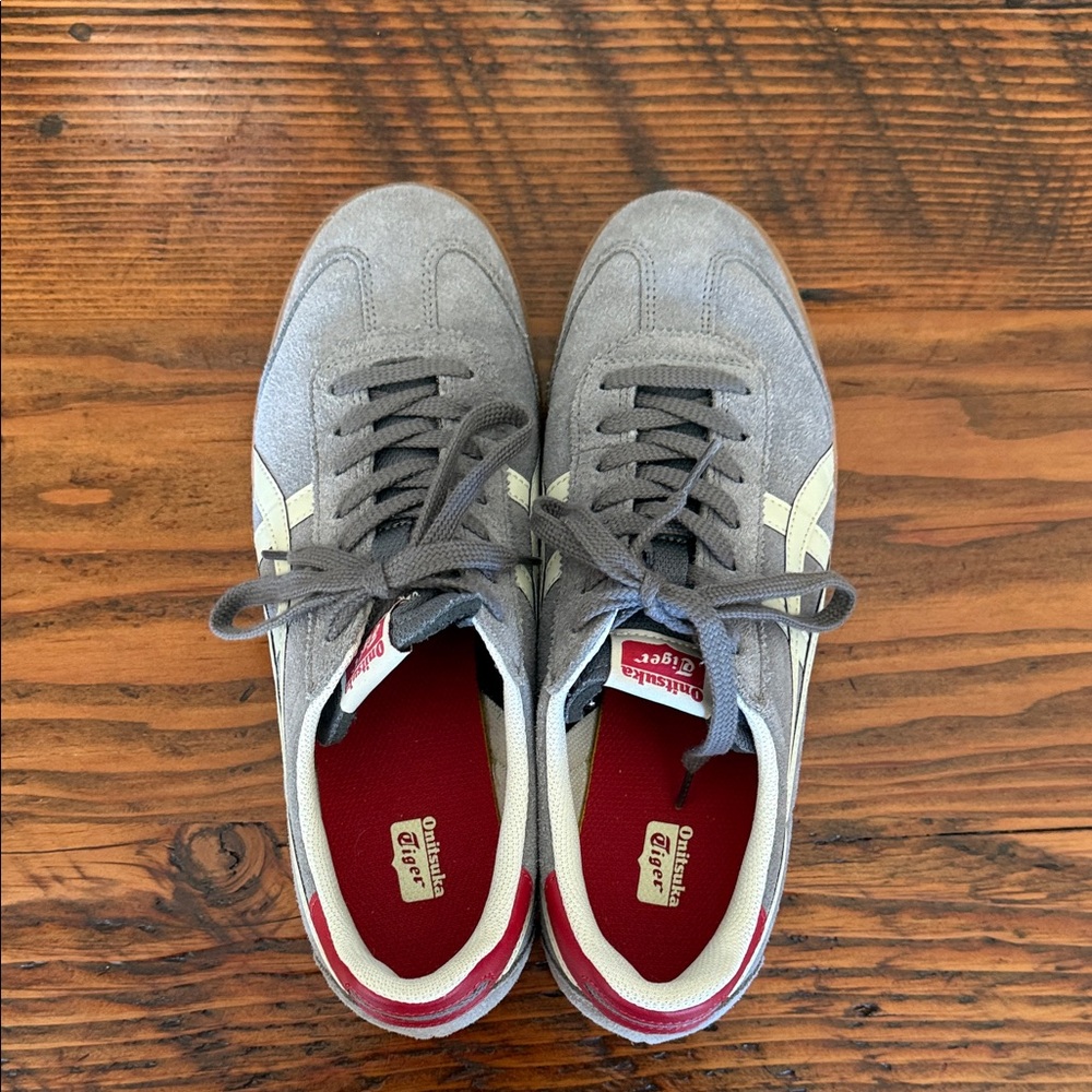 Onitsuka Tiger by Asics Gray and White Sneakers